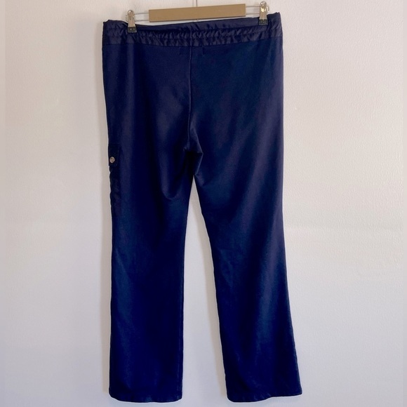 Lauren Ralph Lauren Women’s Joggers Cargo Pants Size PM Petite Downstring Blue - Picture 3 of 11
